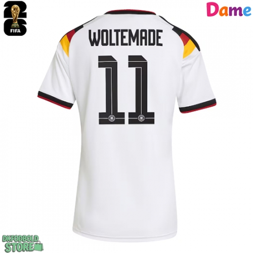 Tyskland Nick Woltemade #11 Replika Hjemmebanetrøje Dame VM 2026 Kortærmet